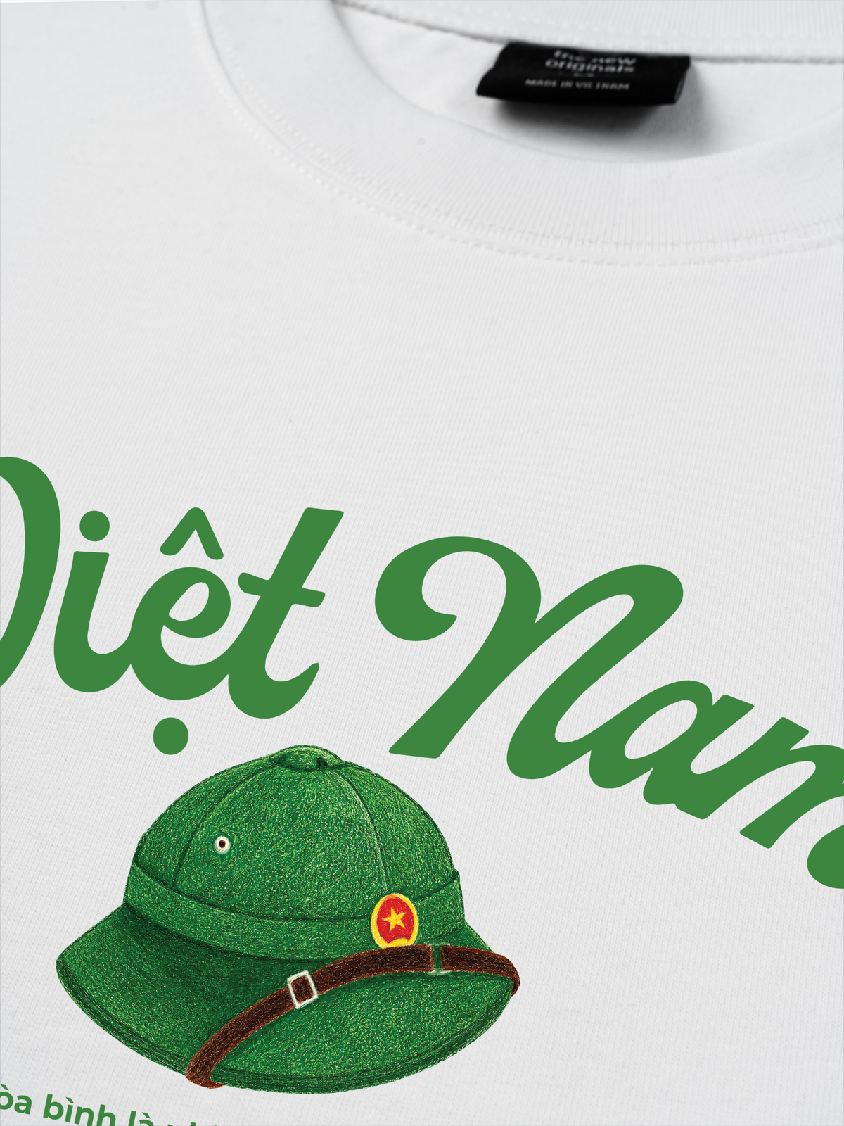 Áo Thun Relaxed Fit Mũ Cối Việt Nam