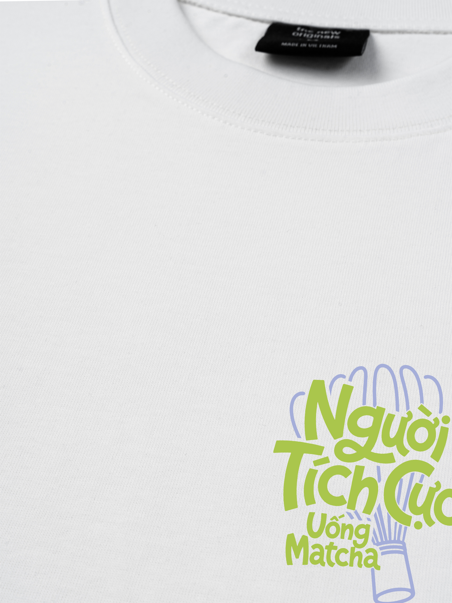 Áo Thun Relaxed Fit Người Tích Cực Uống Matcha