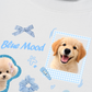 Áo Thun Relaxed Fit Daily Cuties Blue Mood Good Pup