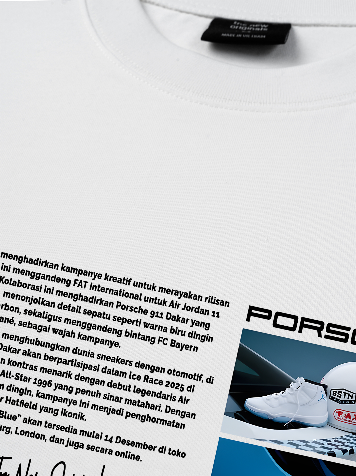 Áo Thun Relaxed Fit CAR Porsche 911 Blue Legend