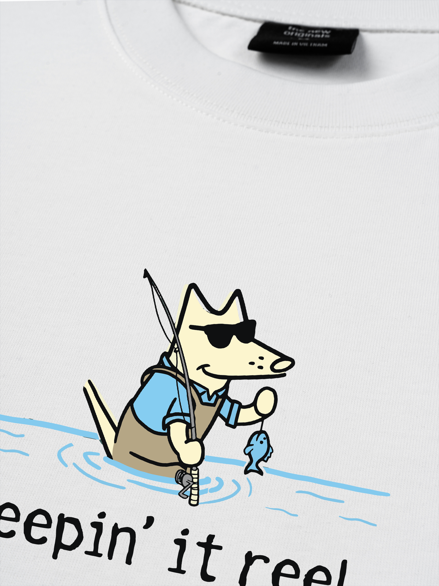 Áo Thun Relaxed Fit Go Outside Keep It Reel