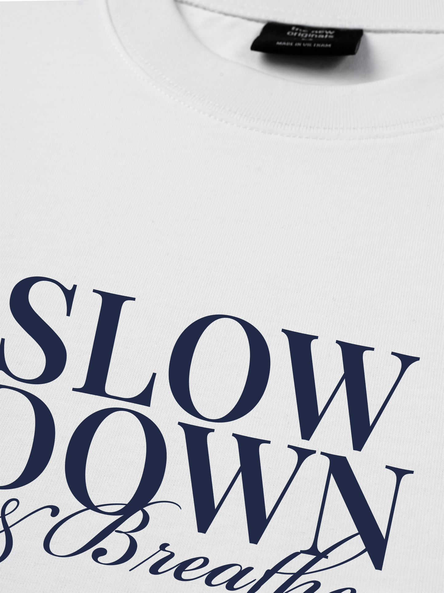 Áo Thun Relaxed Fit Slow Down & Breathe