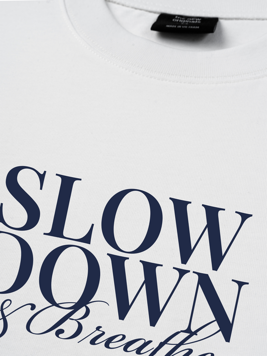 Áo Thun Relaxed Fit Slow Down & Breathe