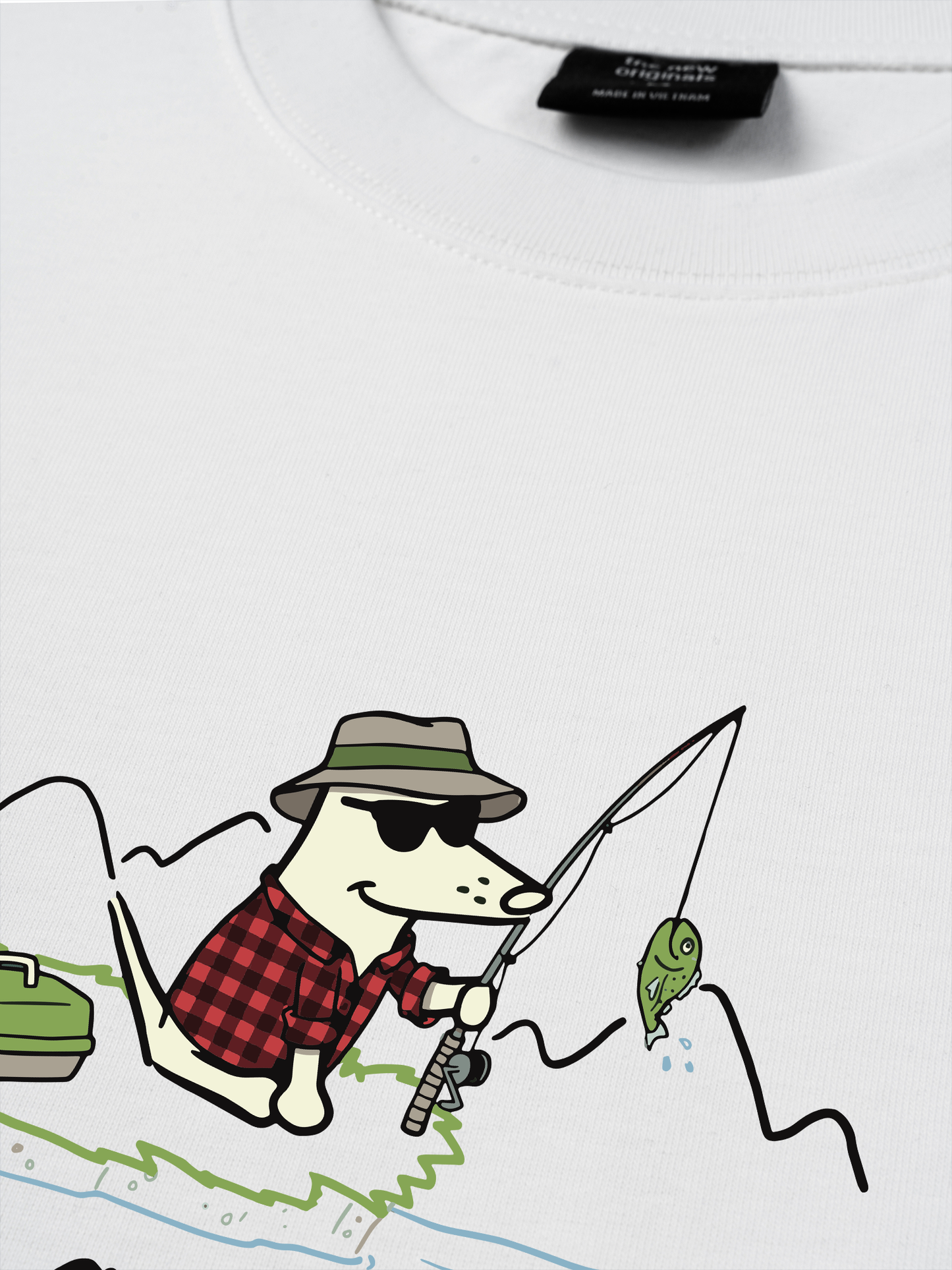 Áo Thun Relaxed Fit Go Outside Get Reel