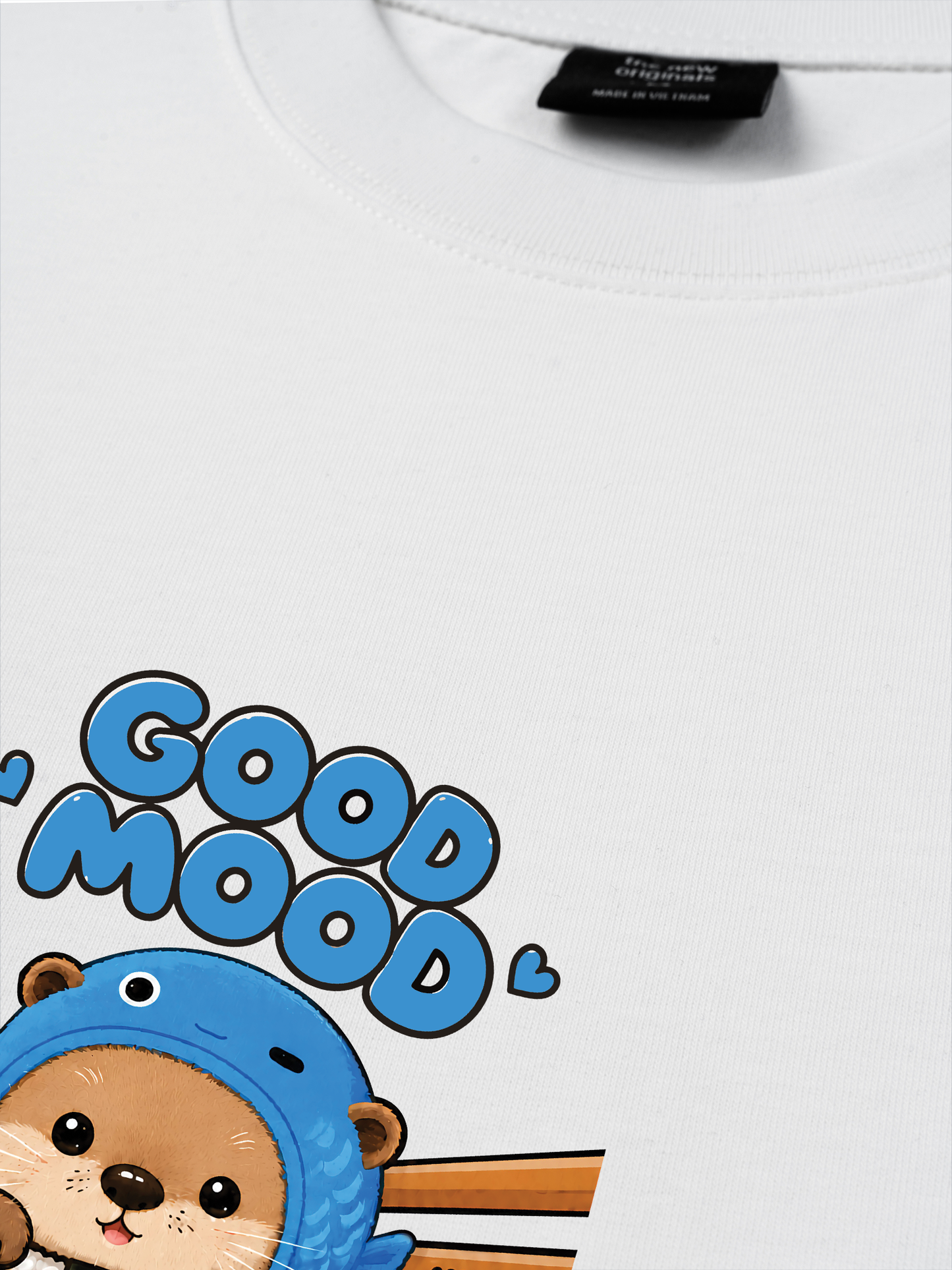 Áo Thun Relaxed Fit Good Mood Sushi Otter