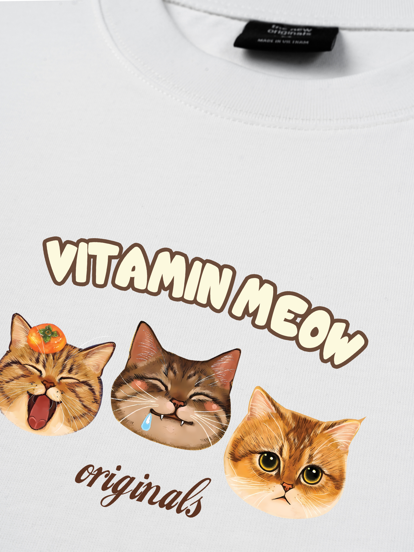 Áo Thun Relaxed Fit Vitamin Meow