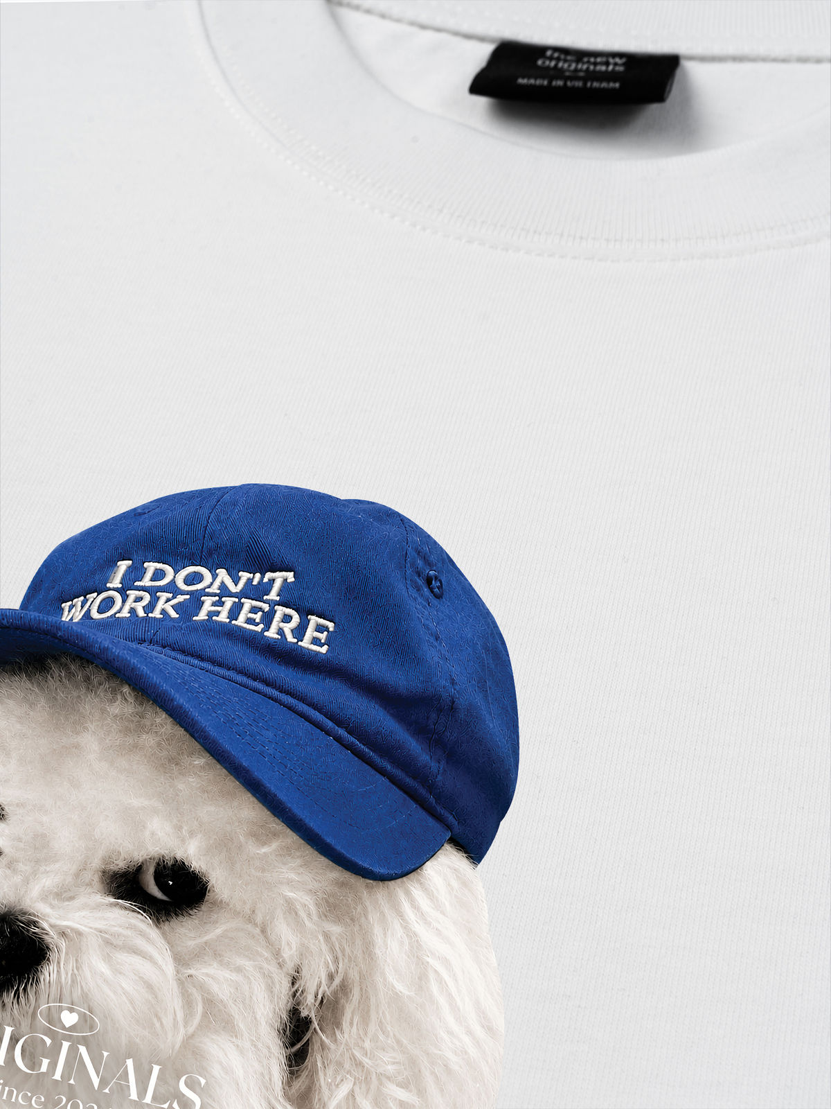 Áo Thun Relaxed Fit Puppy With Blue Hat