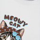 Áo Thun Relaxed Fit  Meowy Cat Brown