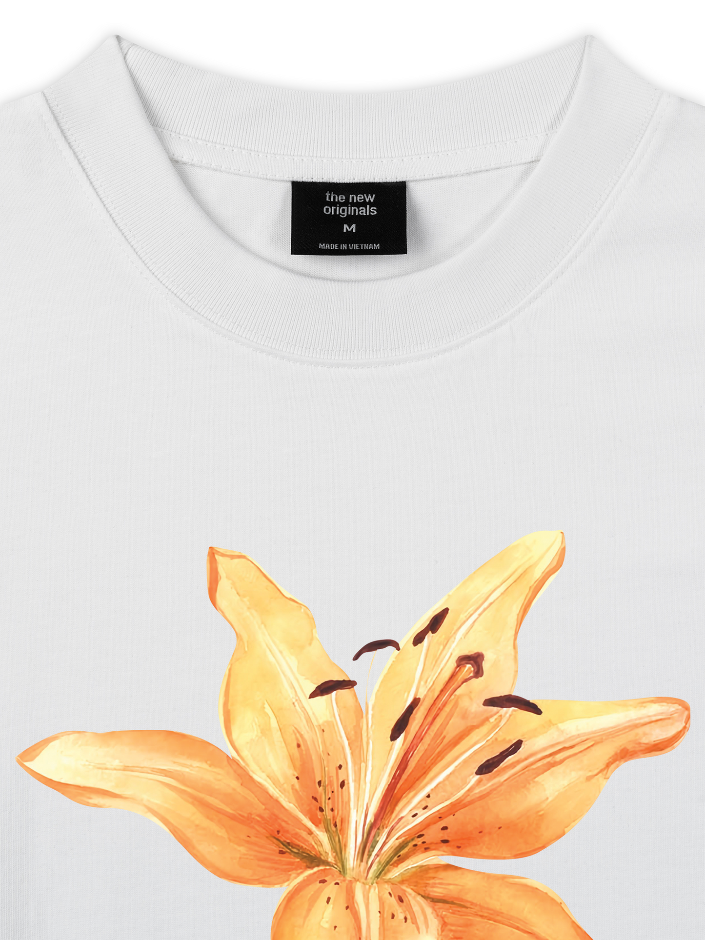 Áo Thun Relaxed Fit Yellow Lily Flower