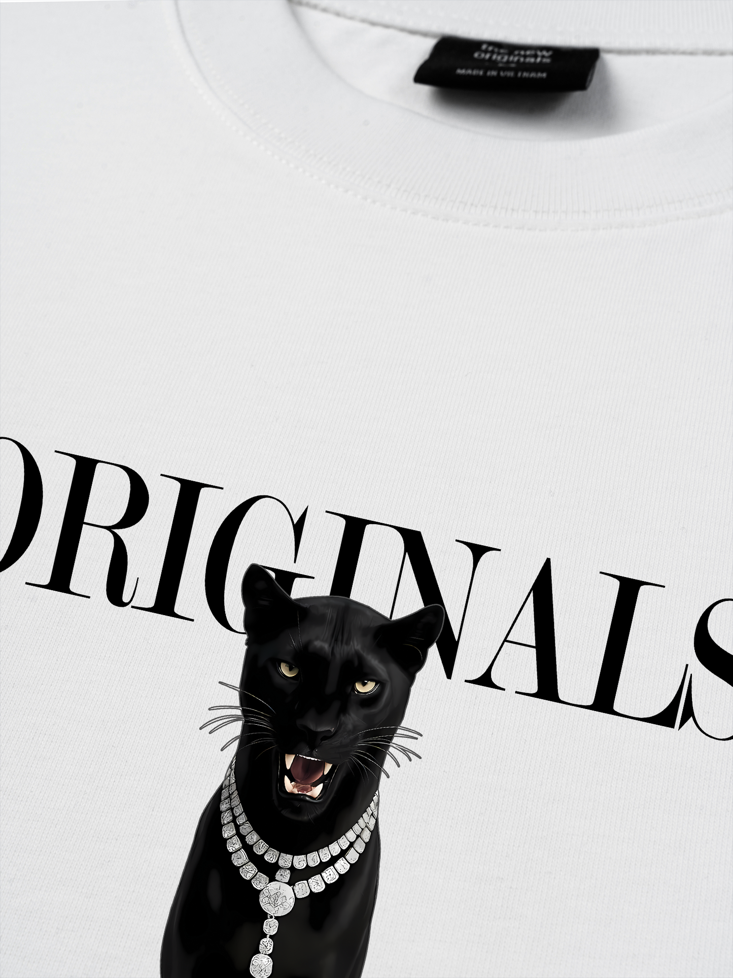 Áo Thun Relaxed Fit Animal Mood Black Cat