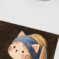 Áo Thun Relaxed Fit Cat with a Pearl Earring