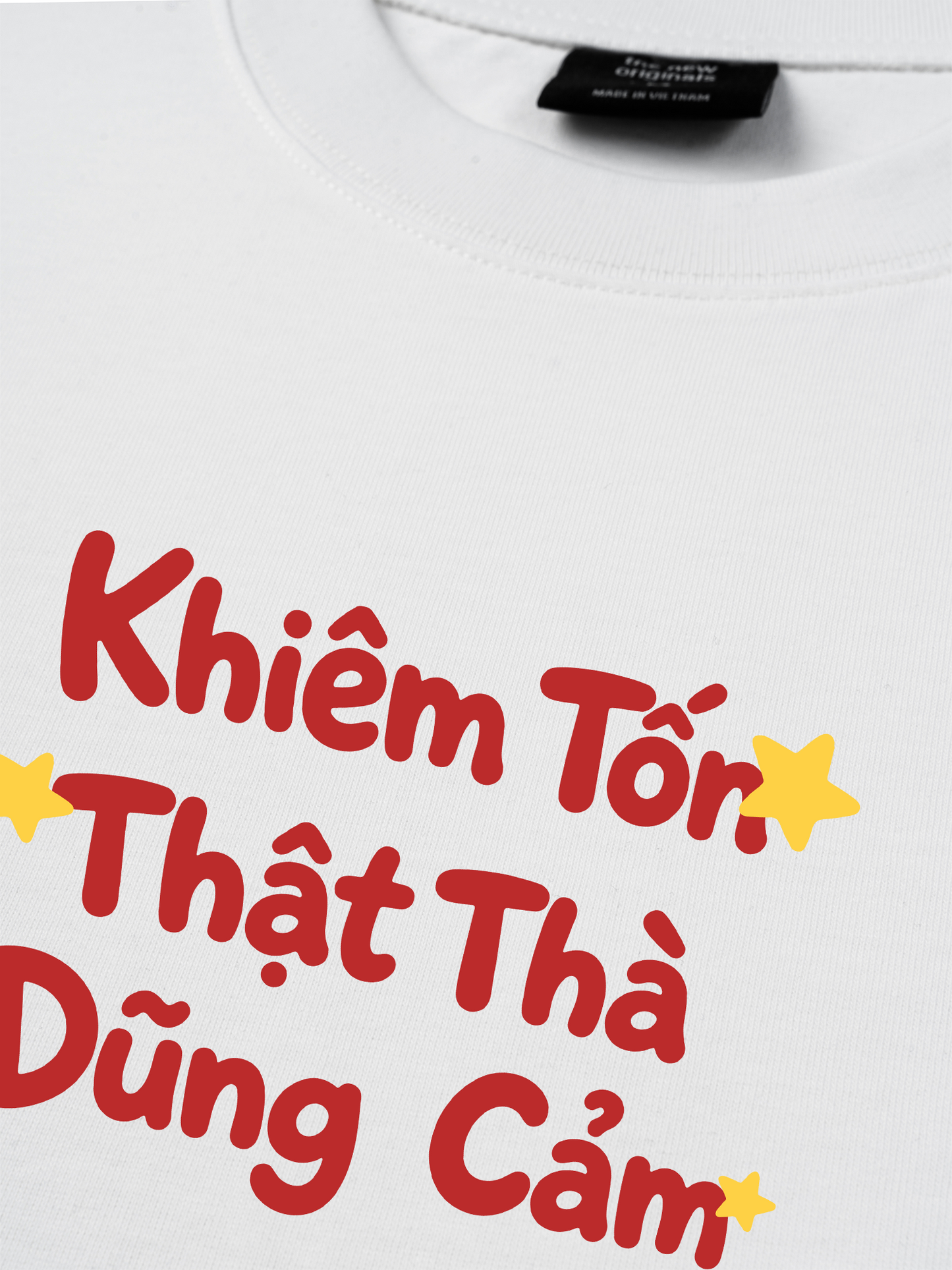 Áo Thun Relaxed Fit Khiêm Tốn, Thật Thà, Dũng Cảm