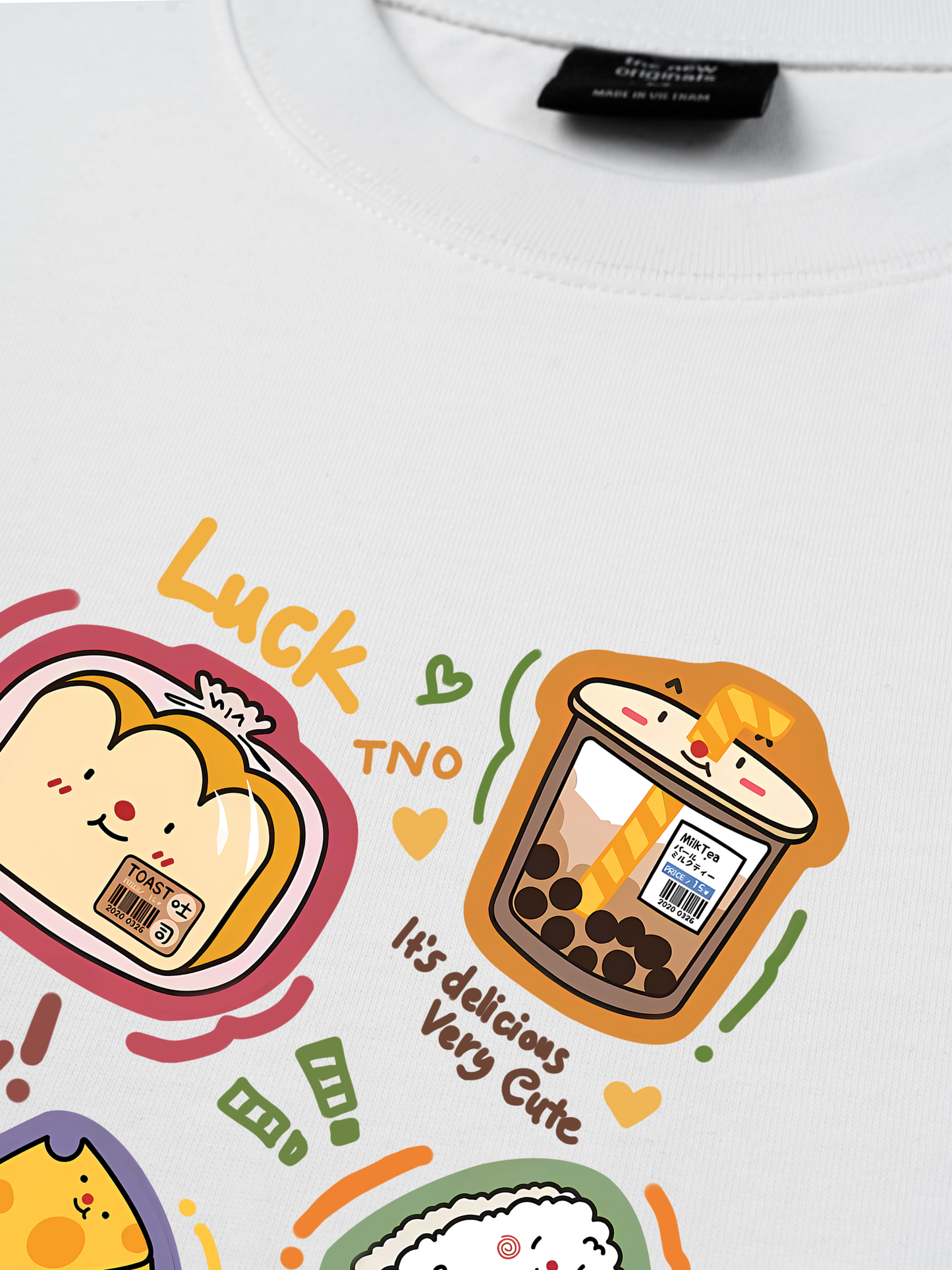 Áo Thun Relaxed Fit Sweet Pastry Cute Bento
