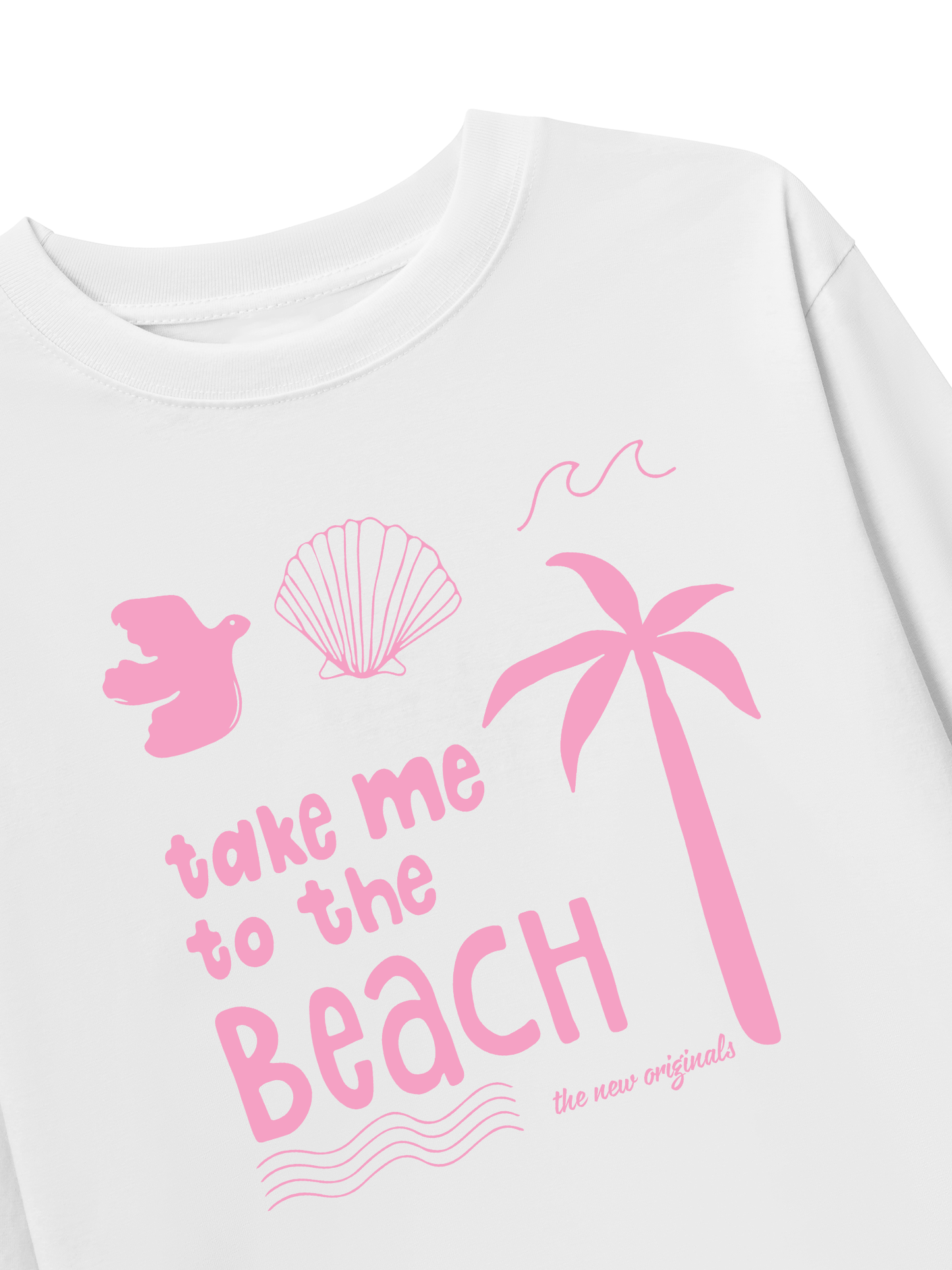 Áo Thun Dài Tay Take Me To The Beach Pink