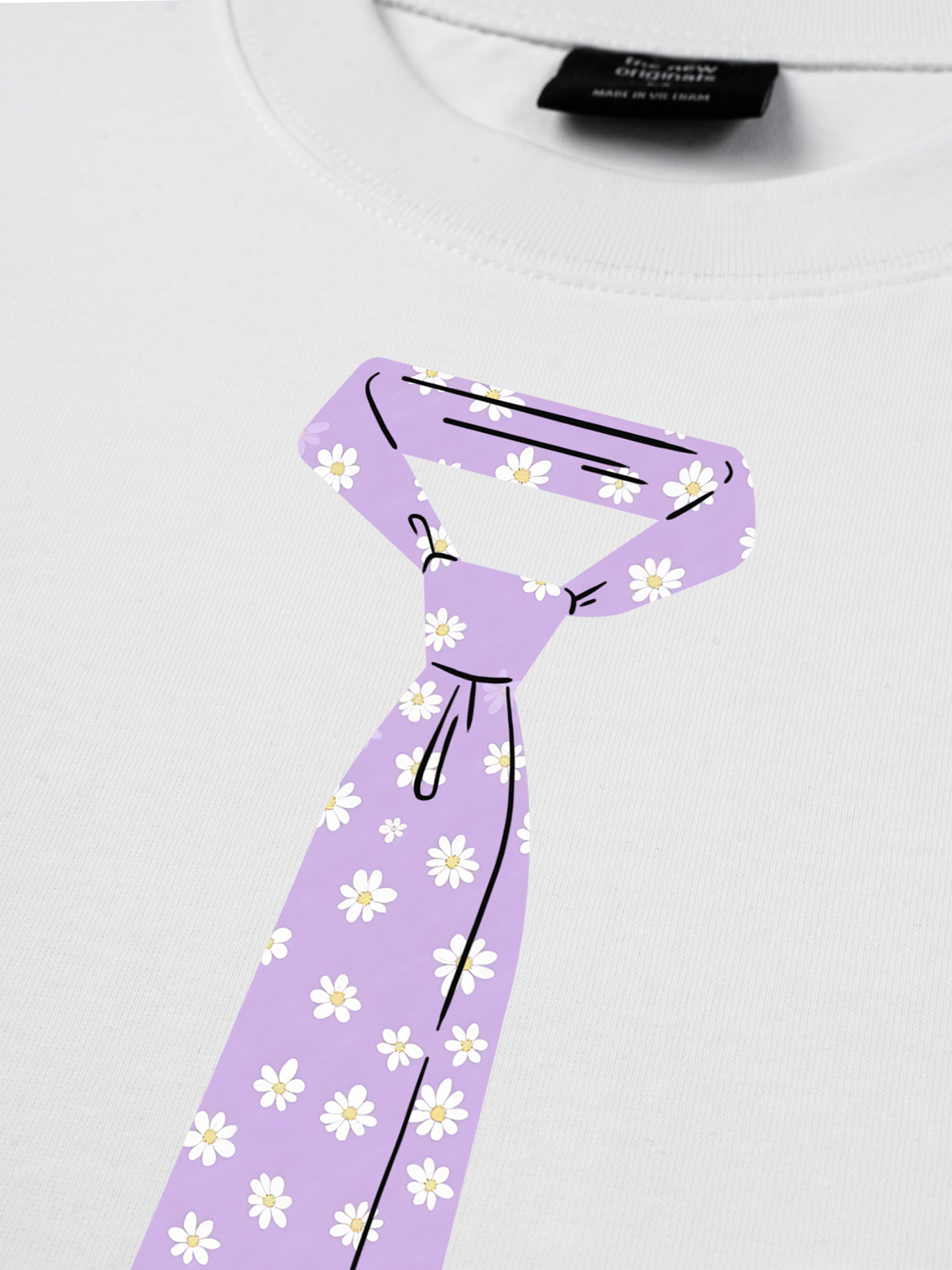 Áo Thun Relaxed Fit Daily Cuties Purple Tie