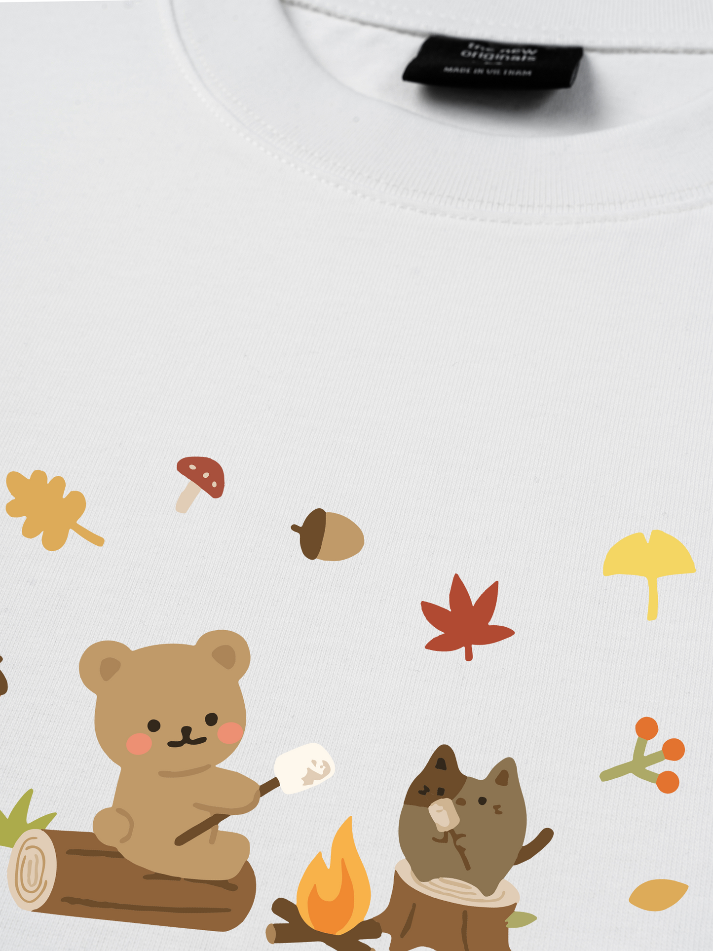 Áo Thun Relaxed Fit Autumn Vibes Autumn Leaves