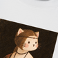 Áo Thun Relaxed Fit Lady Cat with an Ermine
