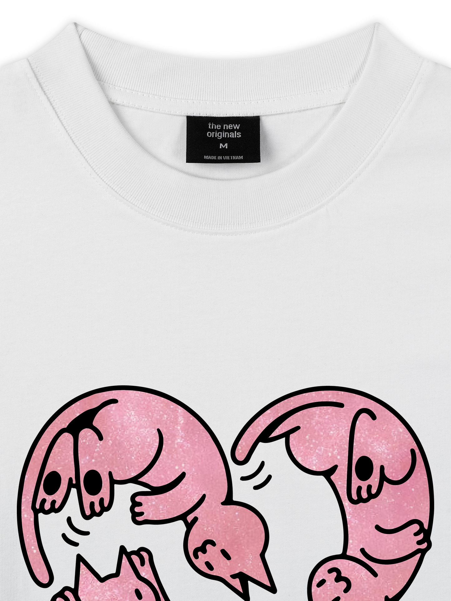 Áo Thun Relaxed Fit Meow Meow Heart