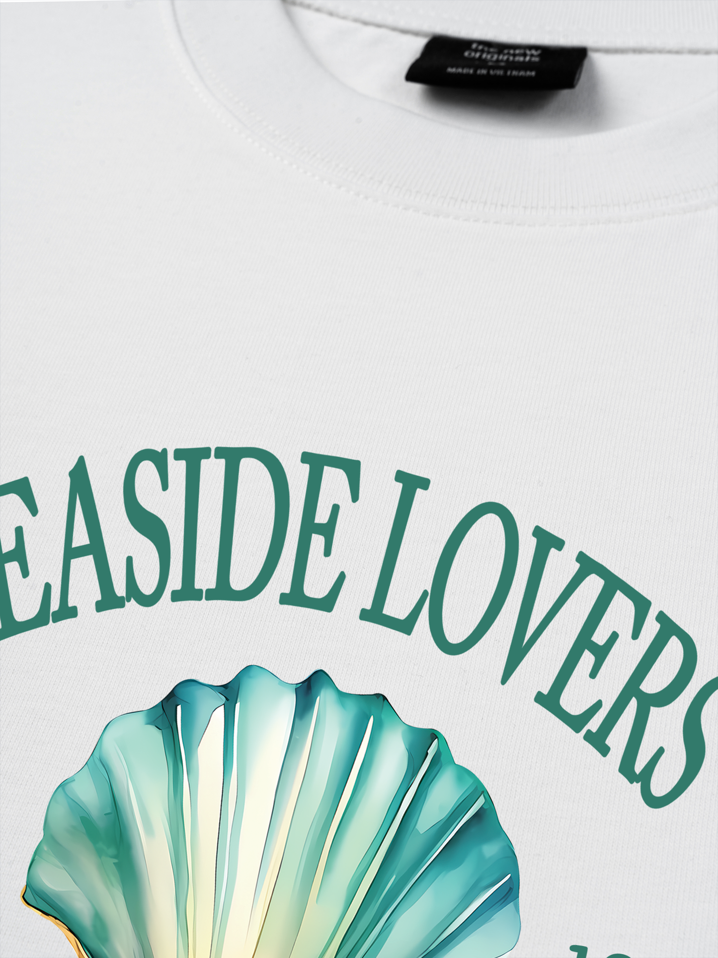 Áo Thun Relaxed Fit Ocean Seaside Love Green