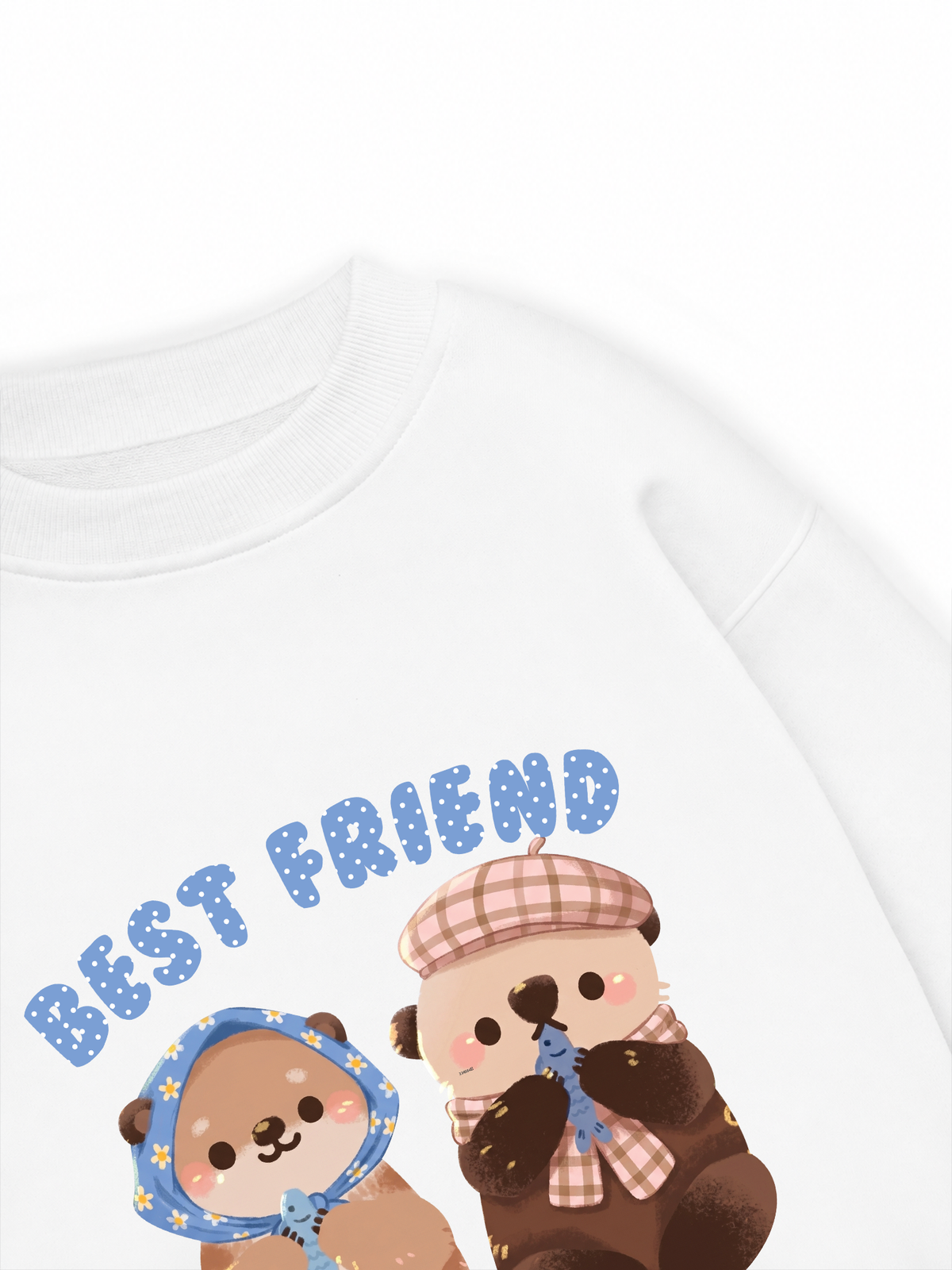 Áo Sweater Nỉ Hai Da Animal Best Friend Beaver