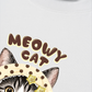 Áo Thun Relaxed Fit  Meowy Cat Cream