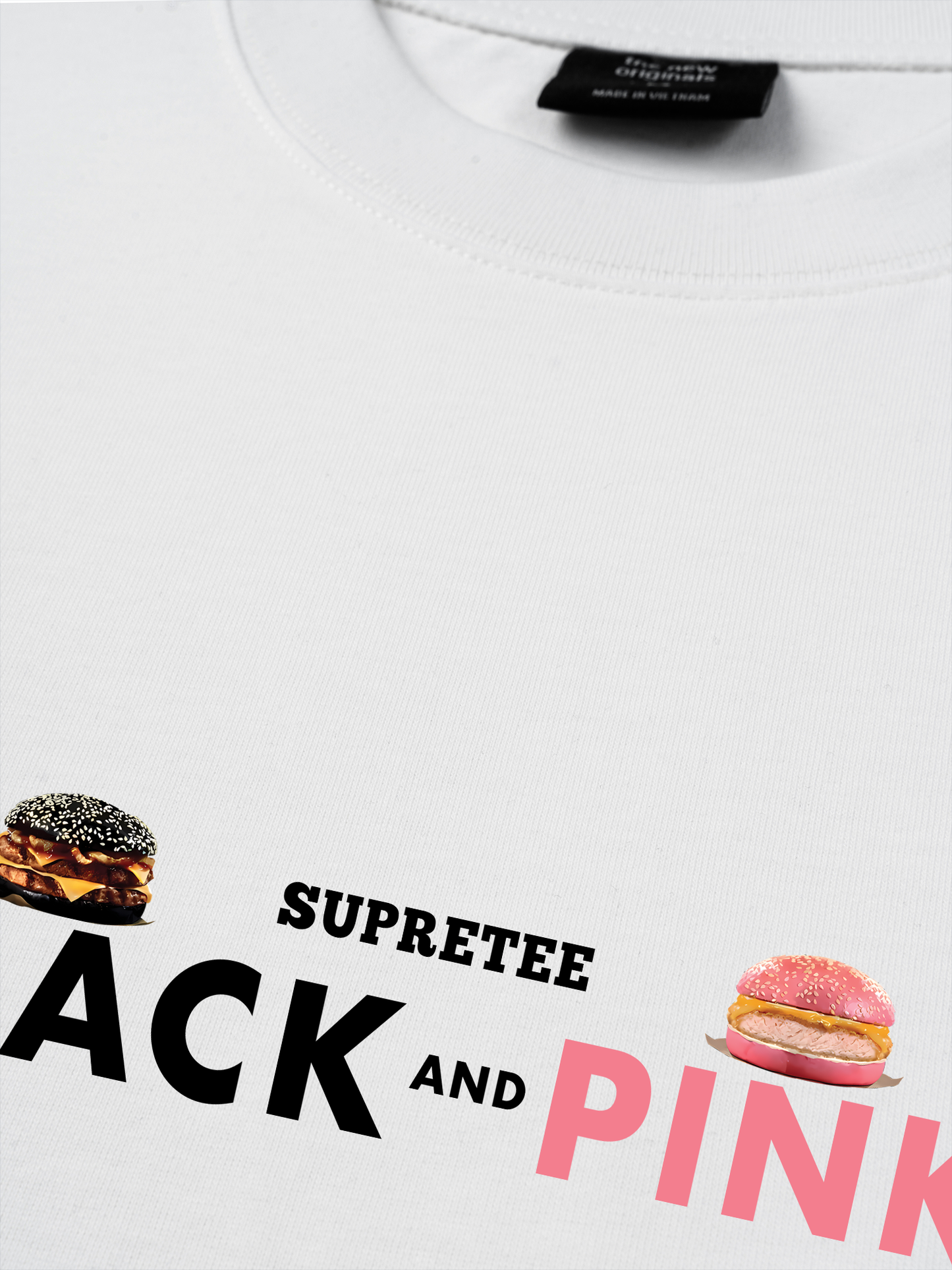 Áo Thun Relaxed Fit Sweet Pastry Black Pink