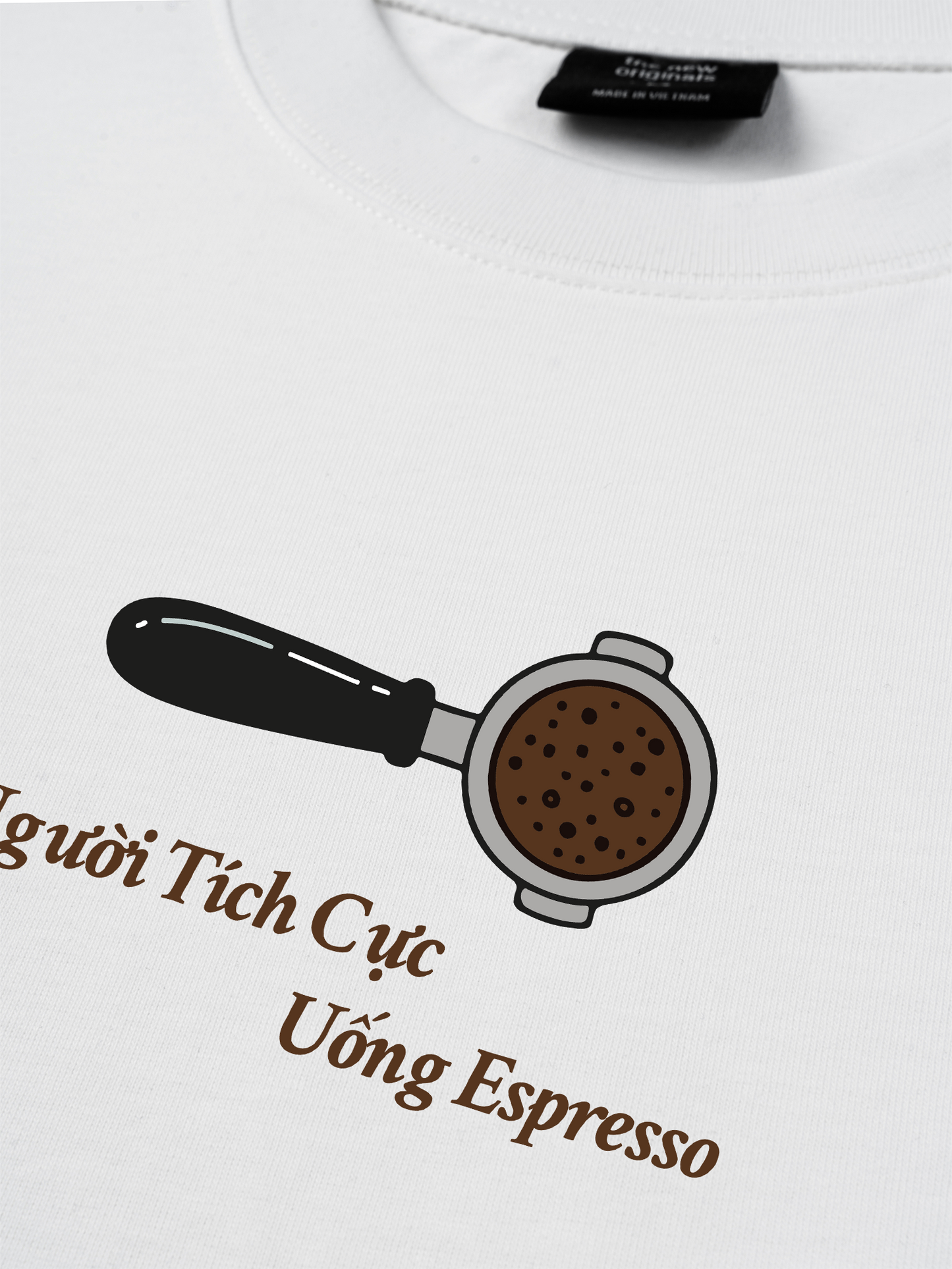 Áo Thun Relaxed Fit Người Tích Cực Uống Espresso