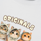 Áo Thun Relaxed Fit Cute Three Cat Vitamin Meow