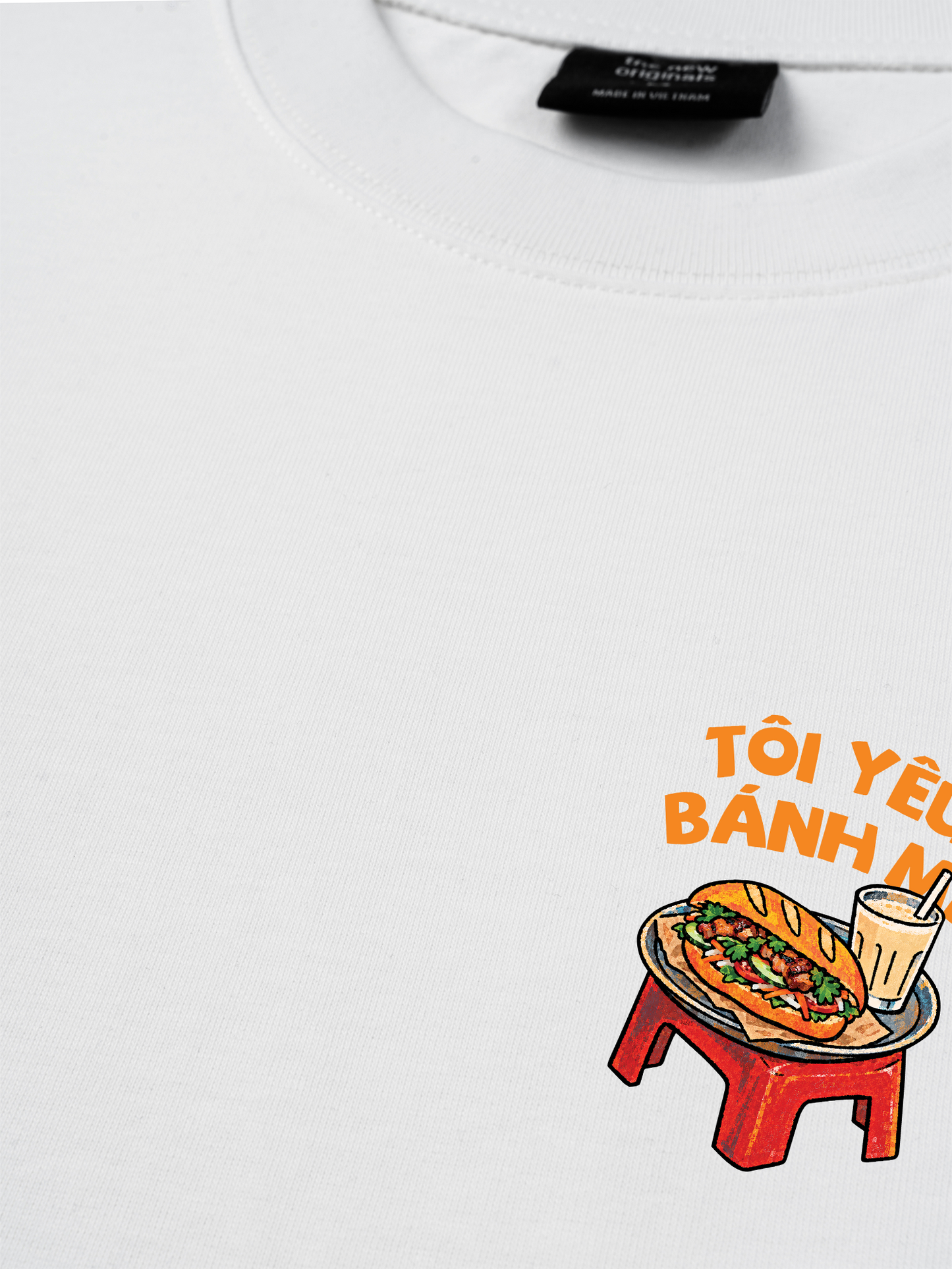 Áo Thun Relaxed Fit Tôi Yêu Bánh Mì