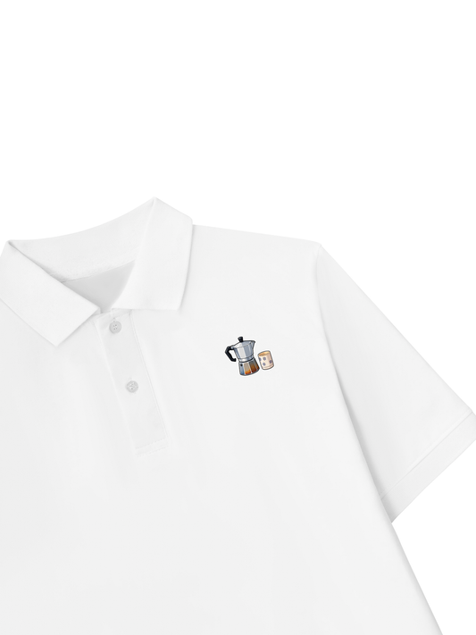 Áo Polo Nữ/ Áo Polo Relaxed Fit Moka Coffee