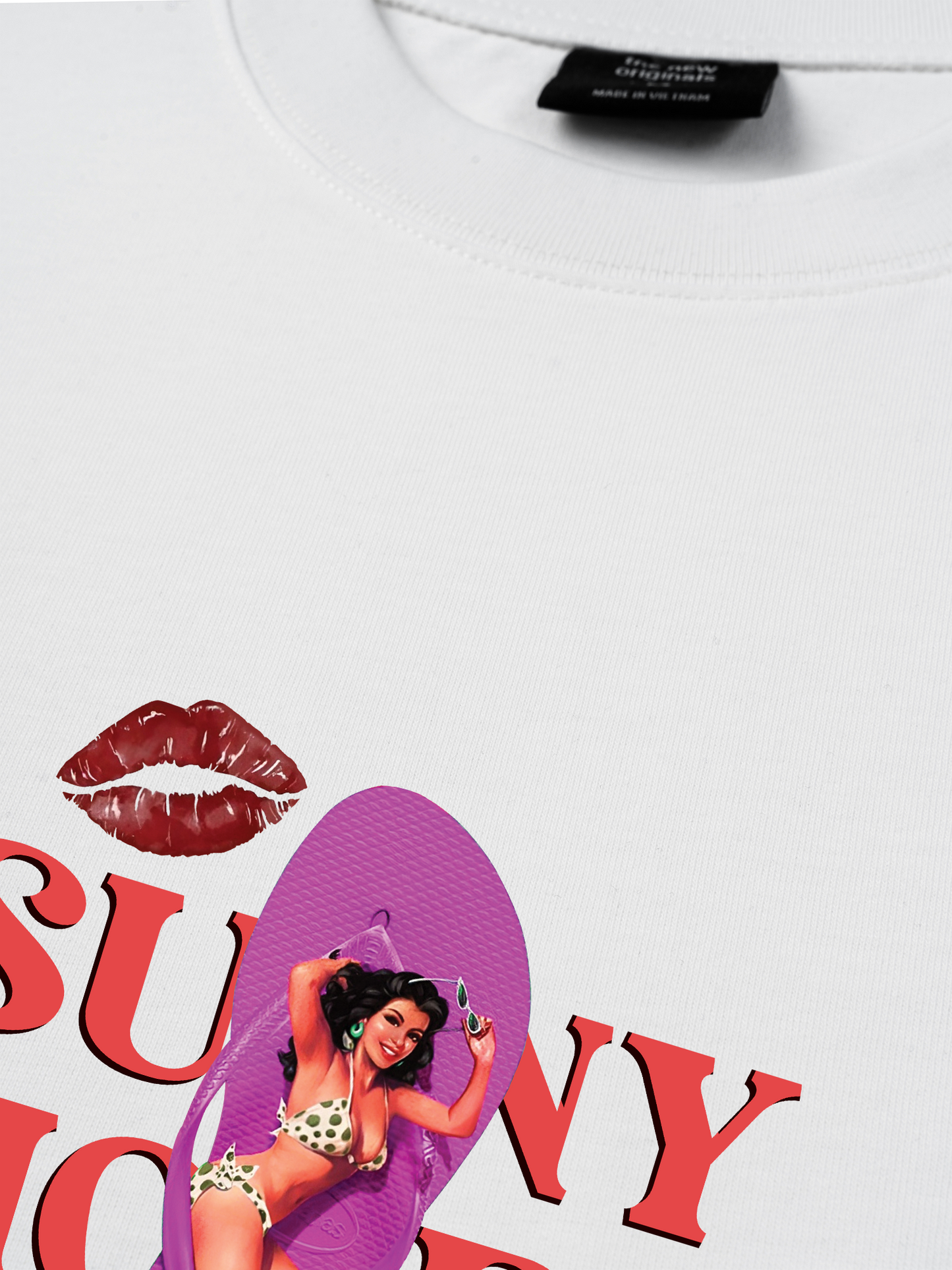 Áo Thun Relaxed Fit Summer Vibes Fresh Passion Days