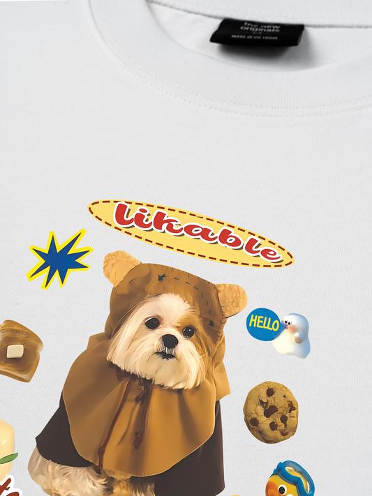 Áo Thun Relaxed Fit Sweet Pastry And Puppy Duck