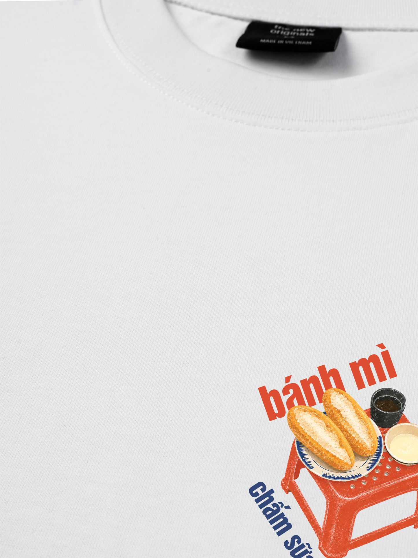 Áo Thun Relaxed Fit Bánh Mì Chấm Sữa