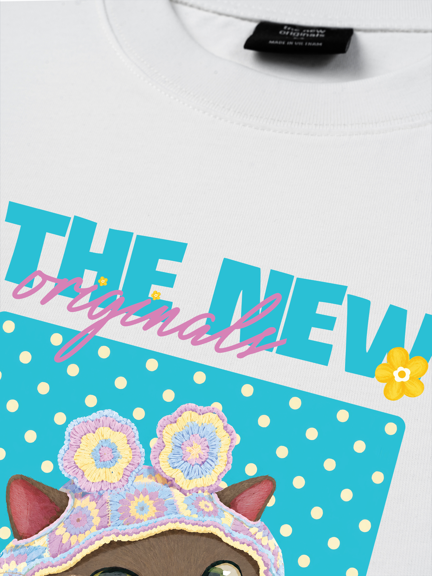 Áo Thun Relaxed Fit Little Mischief Meow