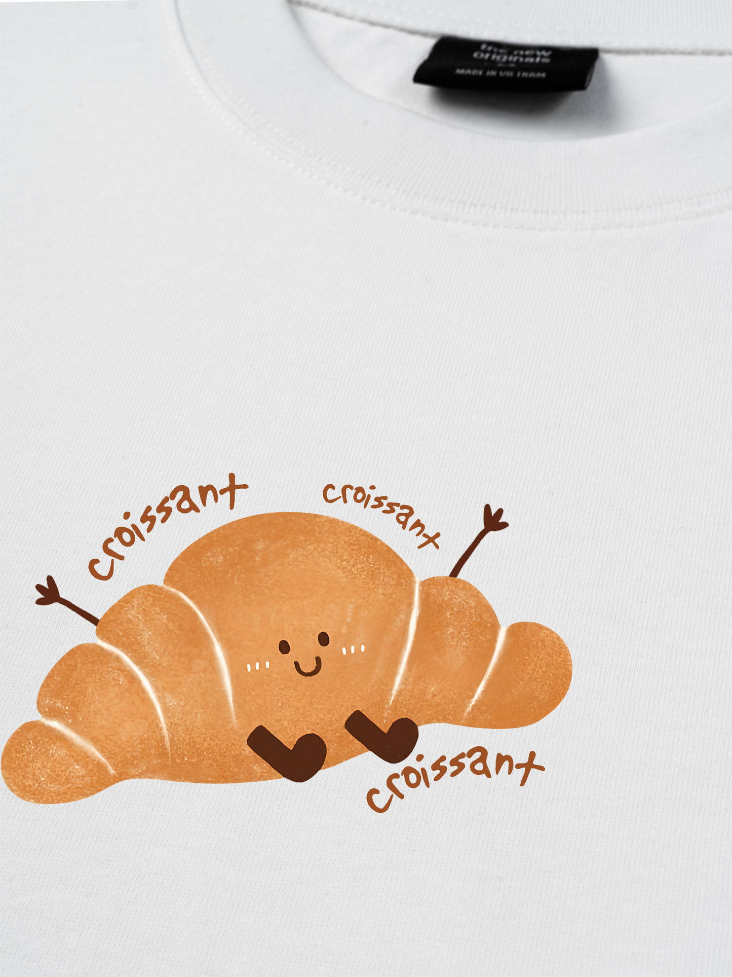 Áo Thun Relaxed Fit Happy Croissant