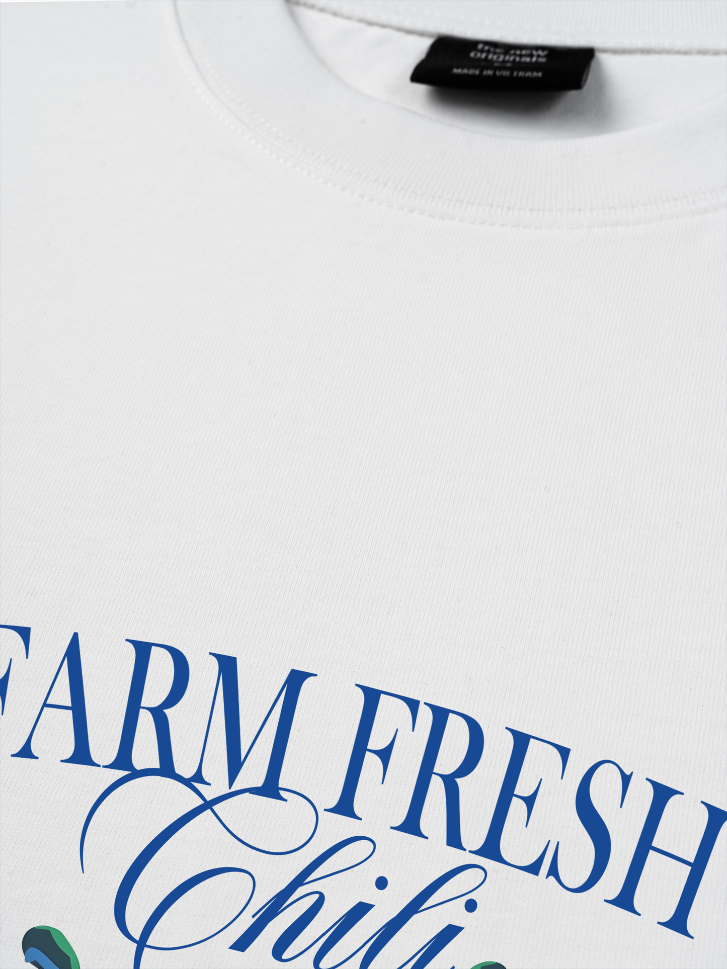 Áo Thun Relaxed Fit Summer Vibes Farm Fresh Chili