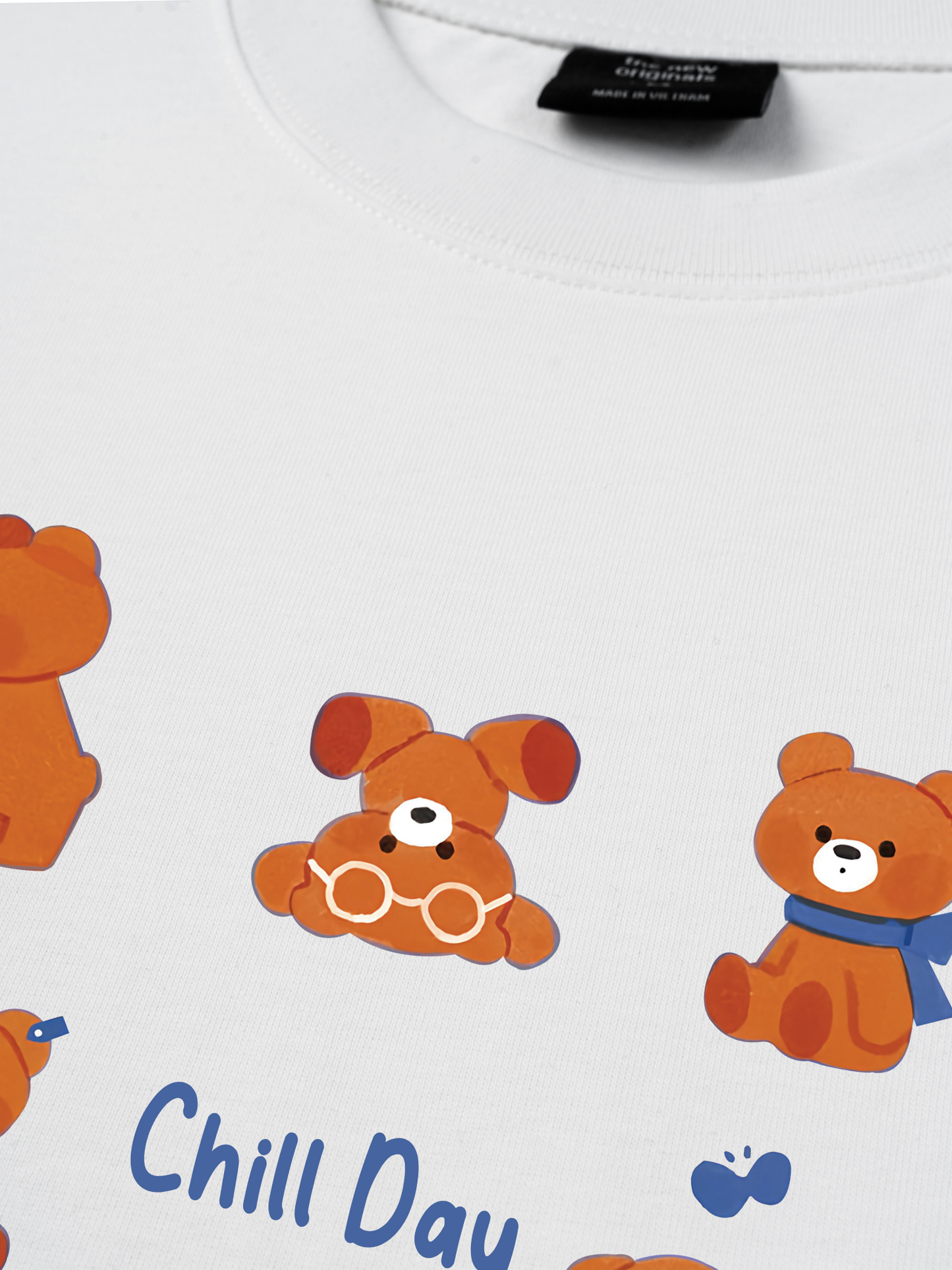Áo Thun Relaxed Fit Teddy Land Teddy Chill Day