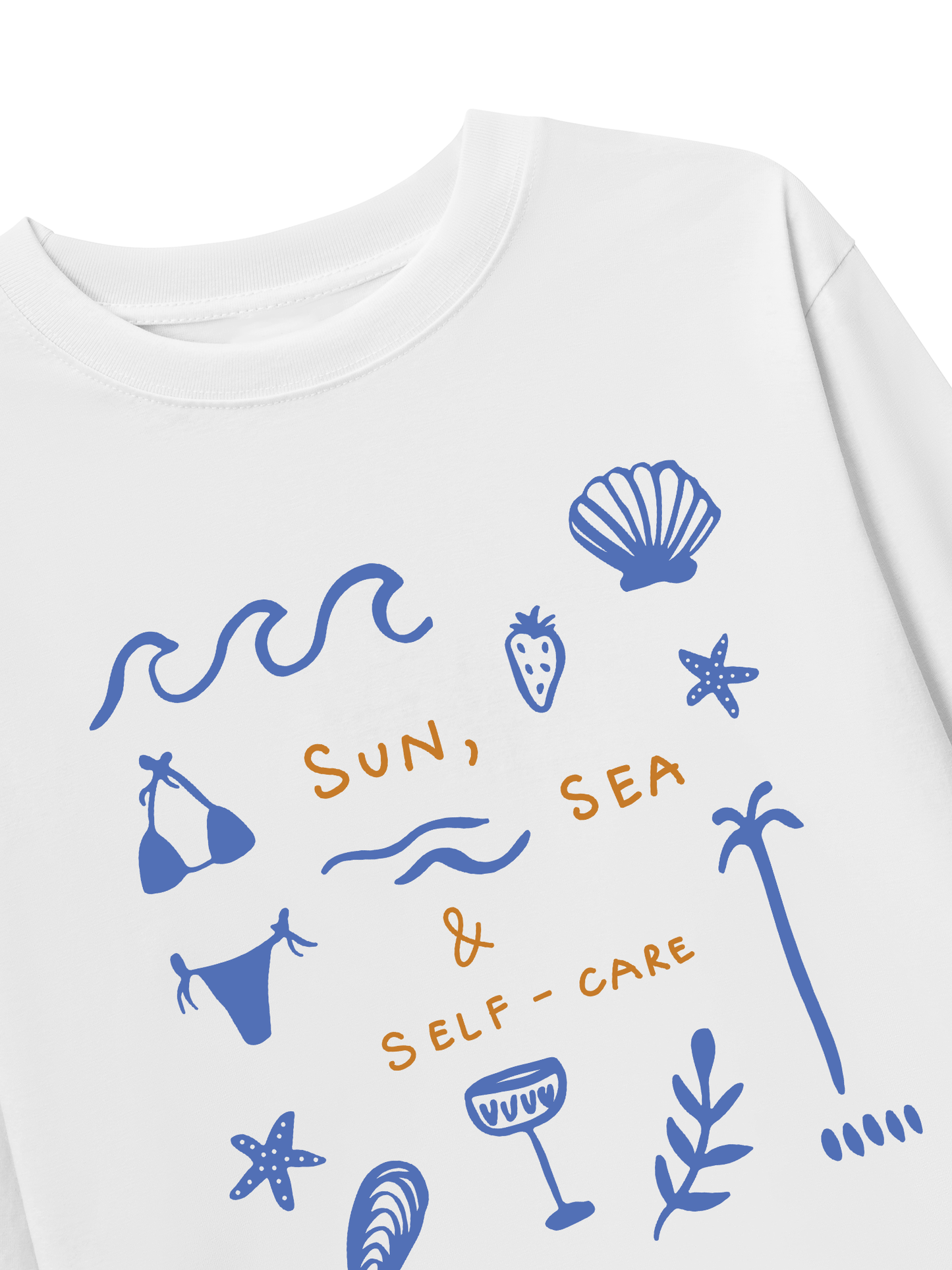 Áo Thun Dài Tay Sun, Sea & Self-Care
