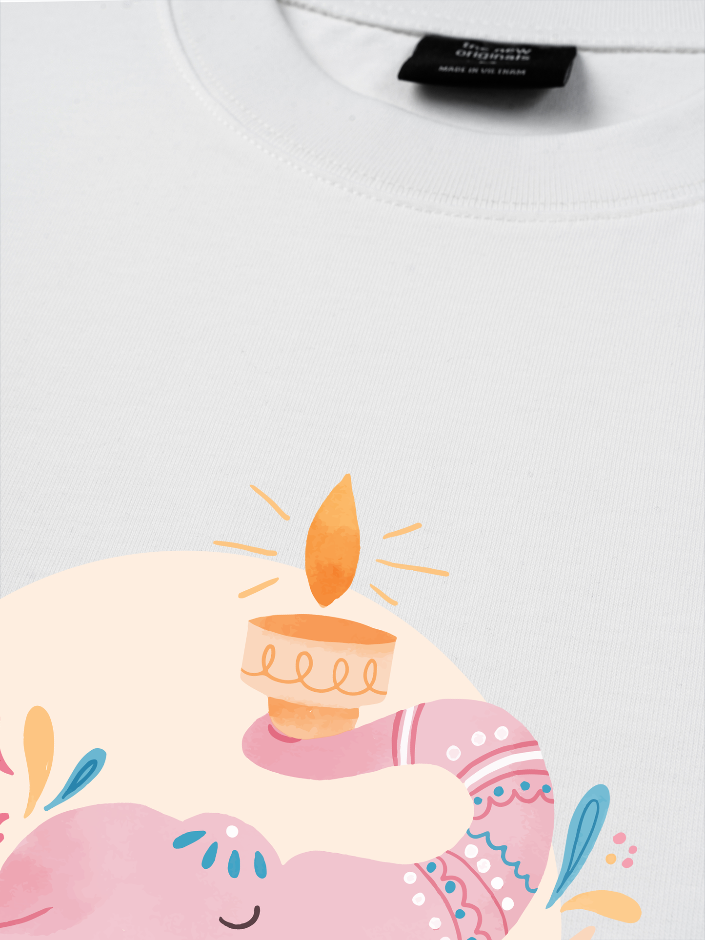 Áo Thun Relaxed Fit Floral Wish Elephant