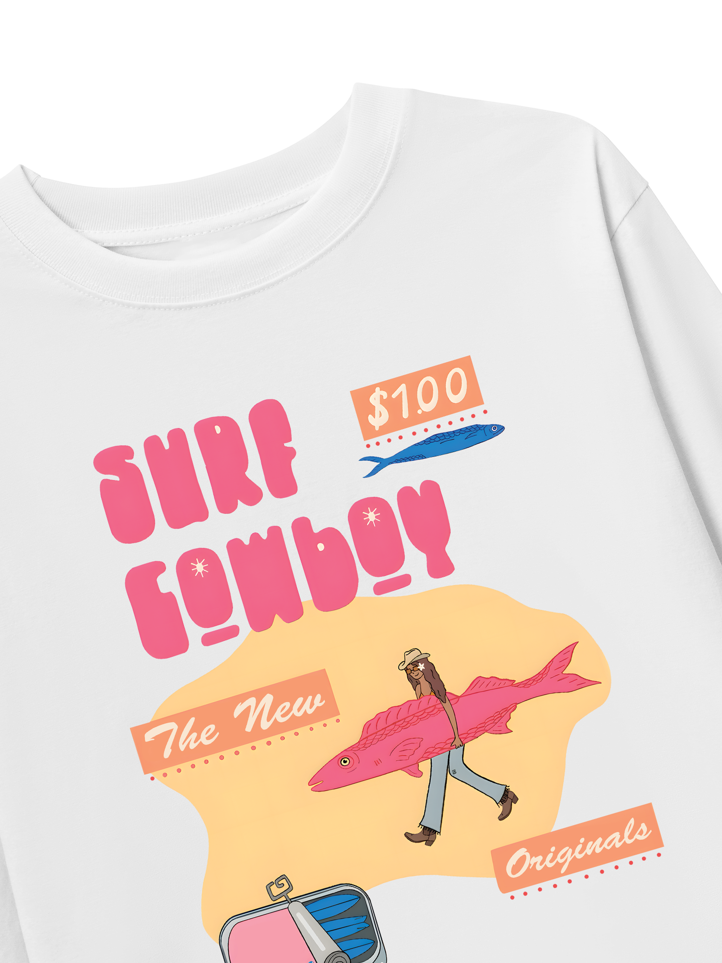Áo Thun Dài Tay Summer Vibes GoTo Beach Cowboy