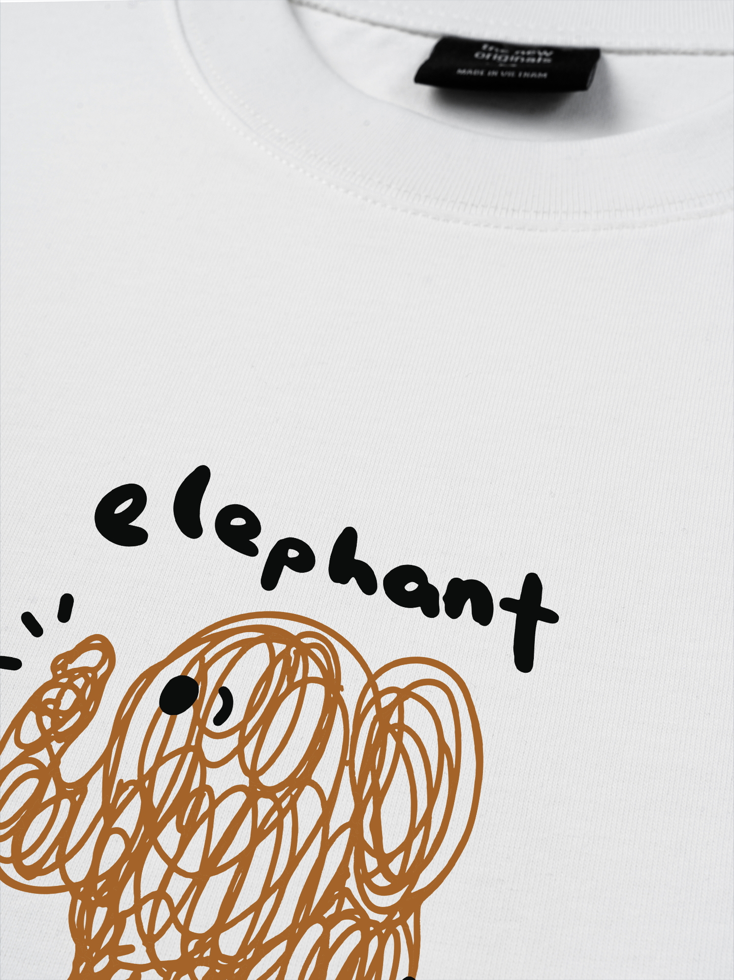 Áo Thun Relaxed Fit Cute Elephant
