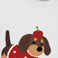 Áo Thun Relaxed Fit Animal Cute Puppy With Cherry