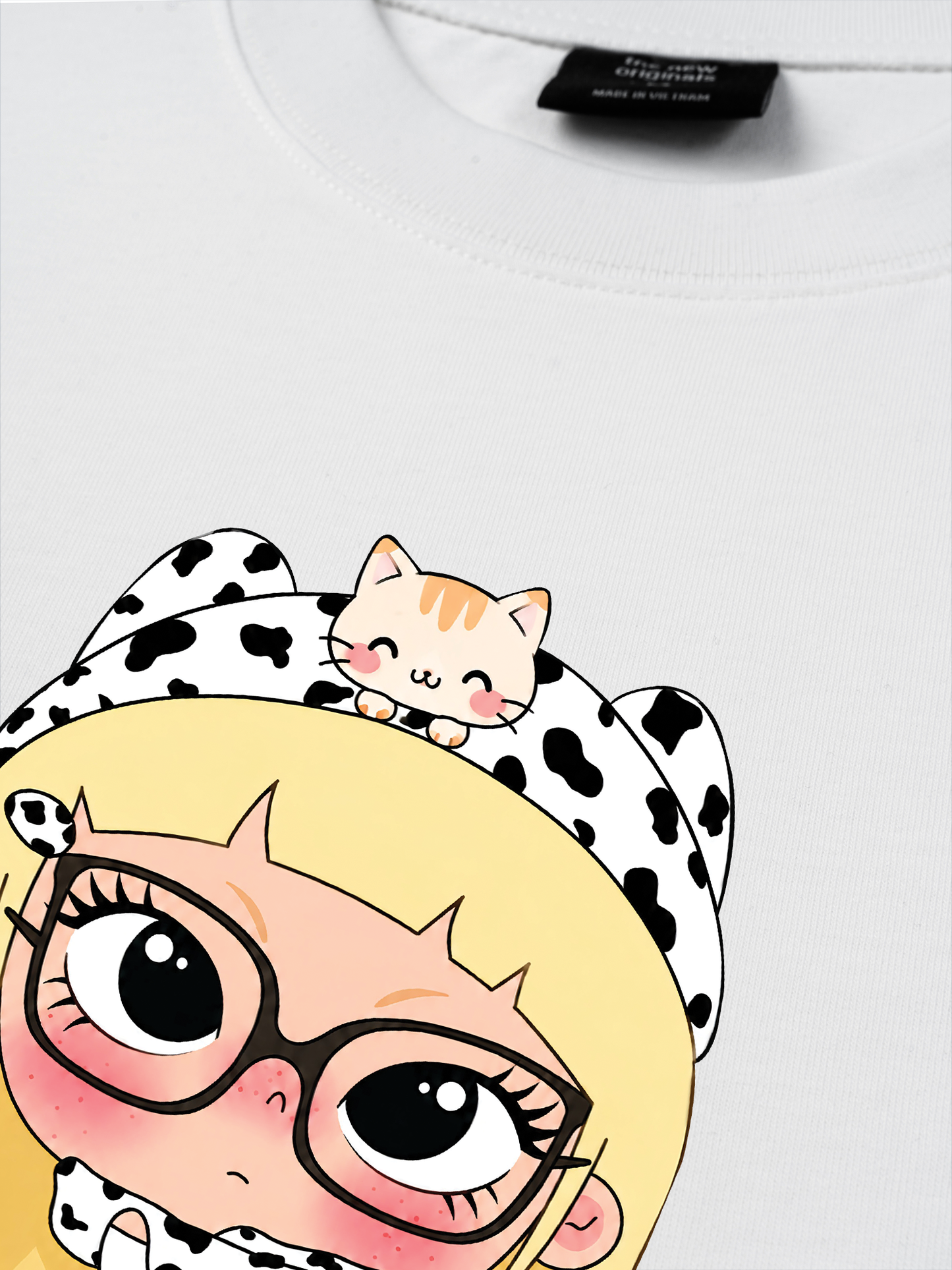 Áo Thun Relaxed Fit Cute Cow
