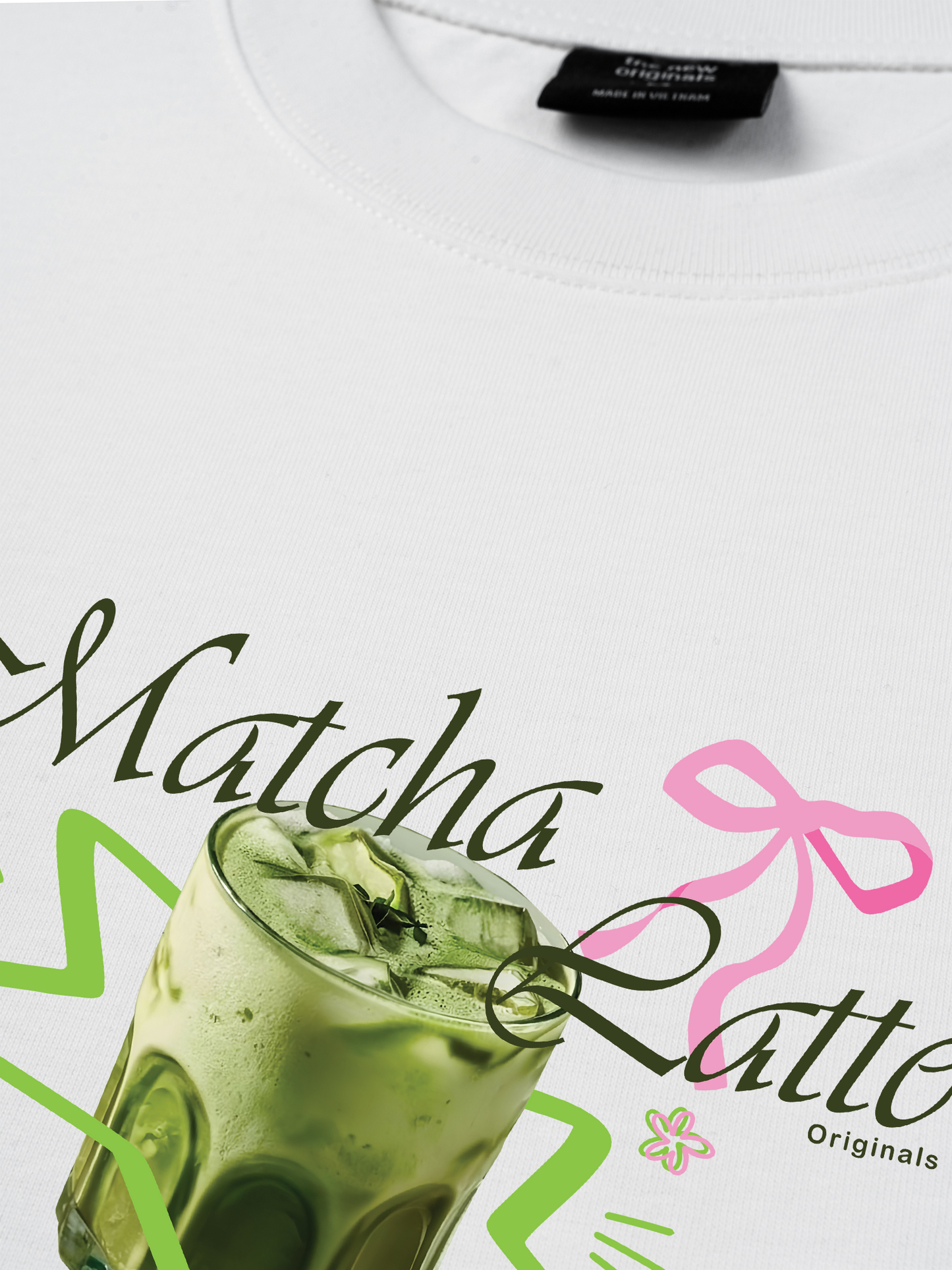 Áo Thun Relaxed Fit Drink Collection Matcha Latte