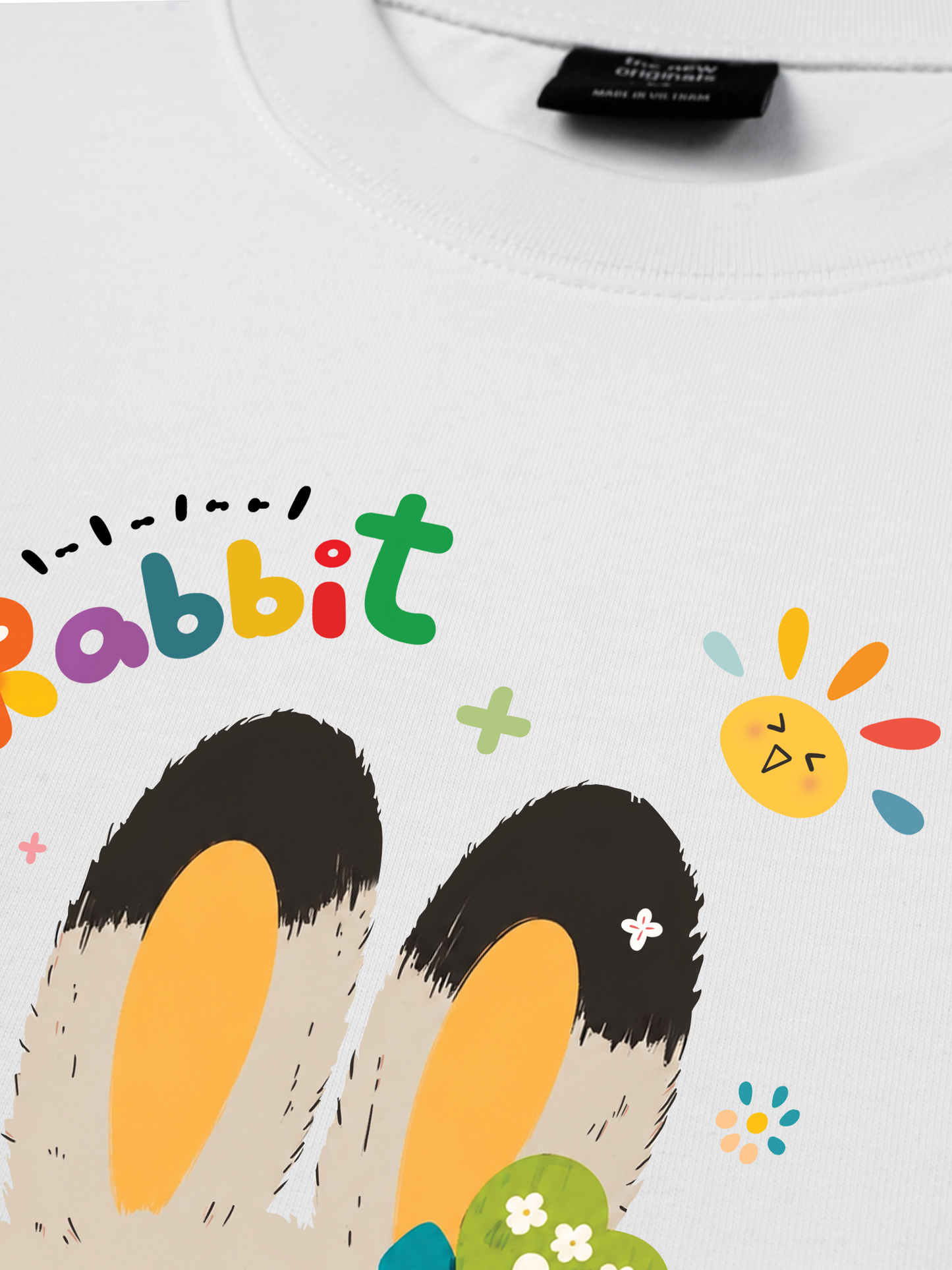 Áo Thun Relaxed Fit Rainbow Rabbit