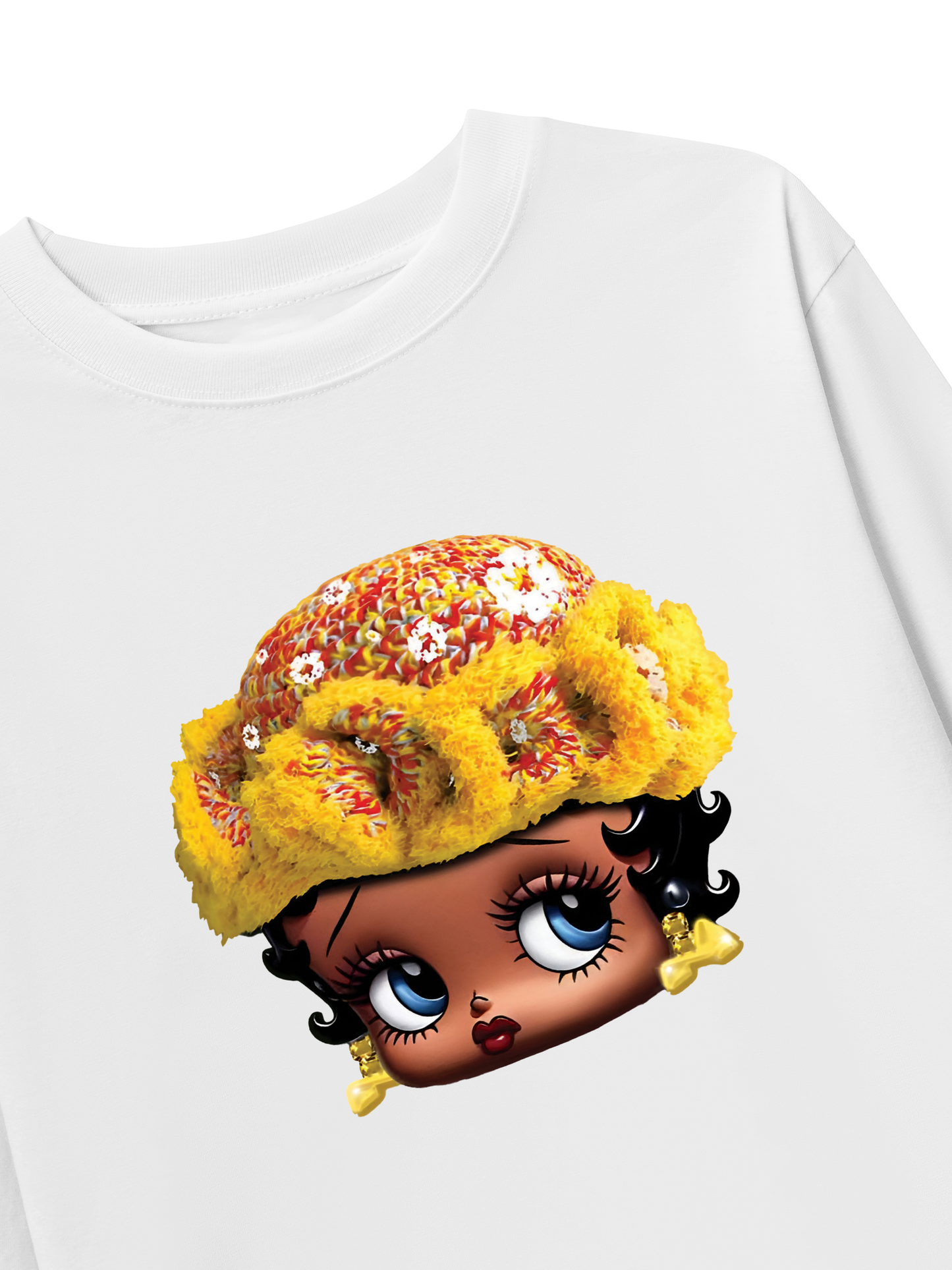 Áo Thun Dài Tay Flower Sun Knit Hat Cartoon Head