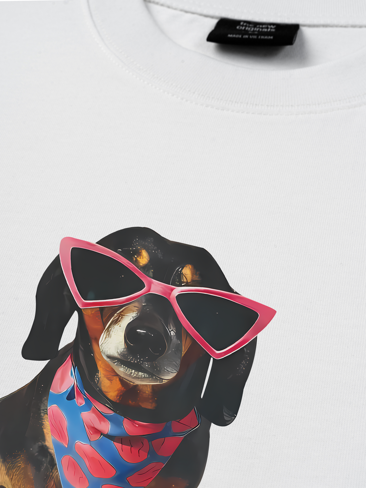 Áo Thun Relaxed Fit Animal Pink Glasses