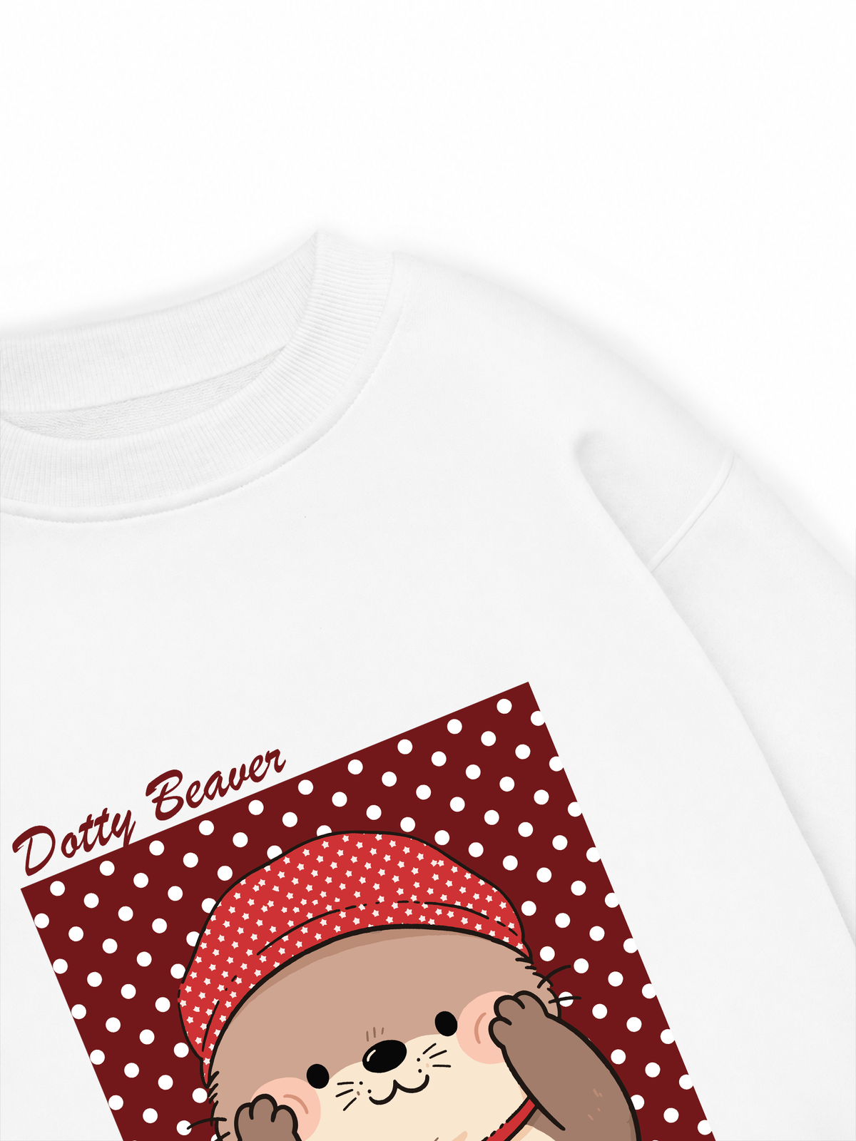 Áo Sweater Nỉ Hai Da Animal Dotty Beaver