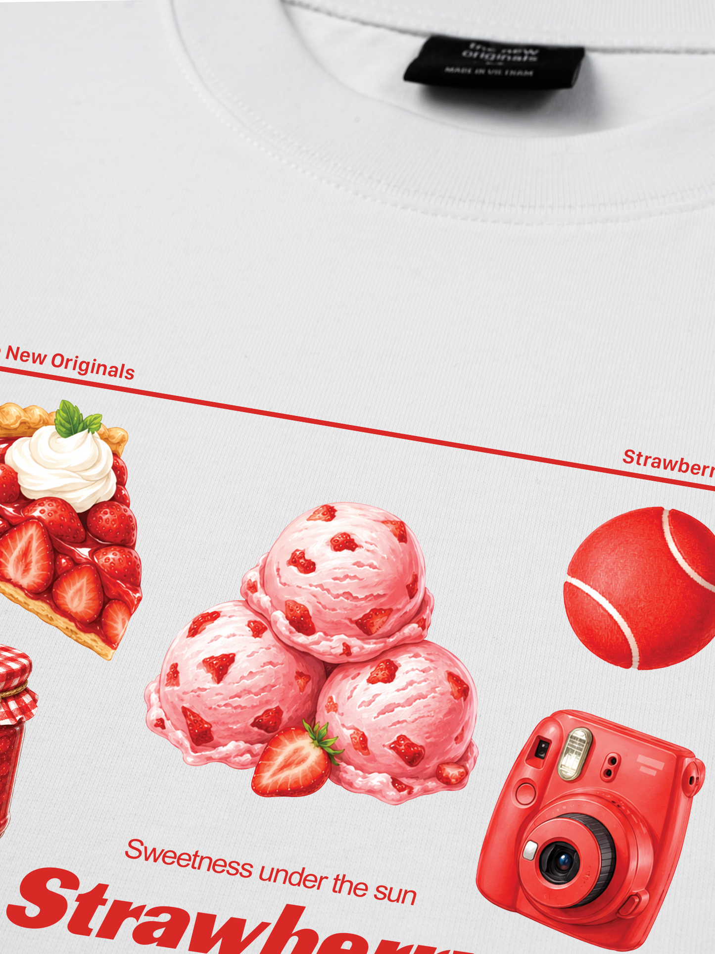 Áo Thun Relaxed Fit Strawberry Pack