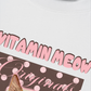 Áo Thun Relaxed Fit  Pink Dotty Vitamin Meow